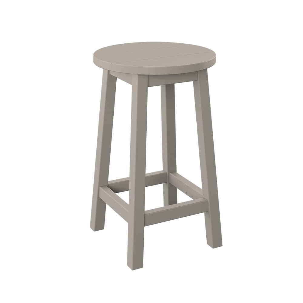 Polybird - Round Bar Stool "Counter Height" Sand - P94-C-SN view 1