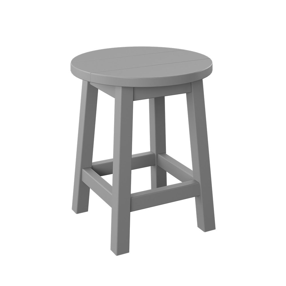 Polybird - Round Bar Stool Light Gray - P94-R-LG view 1