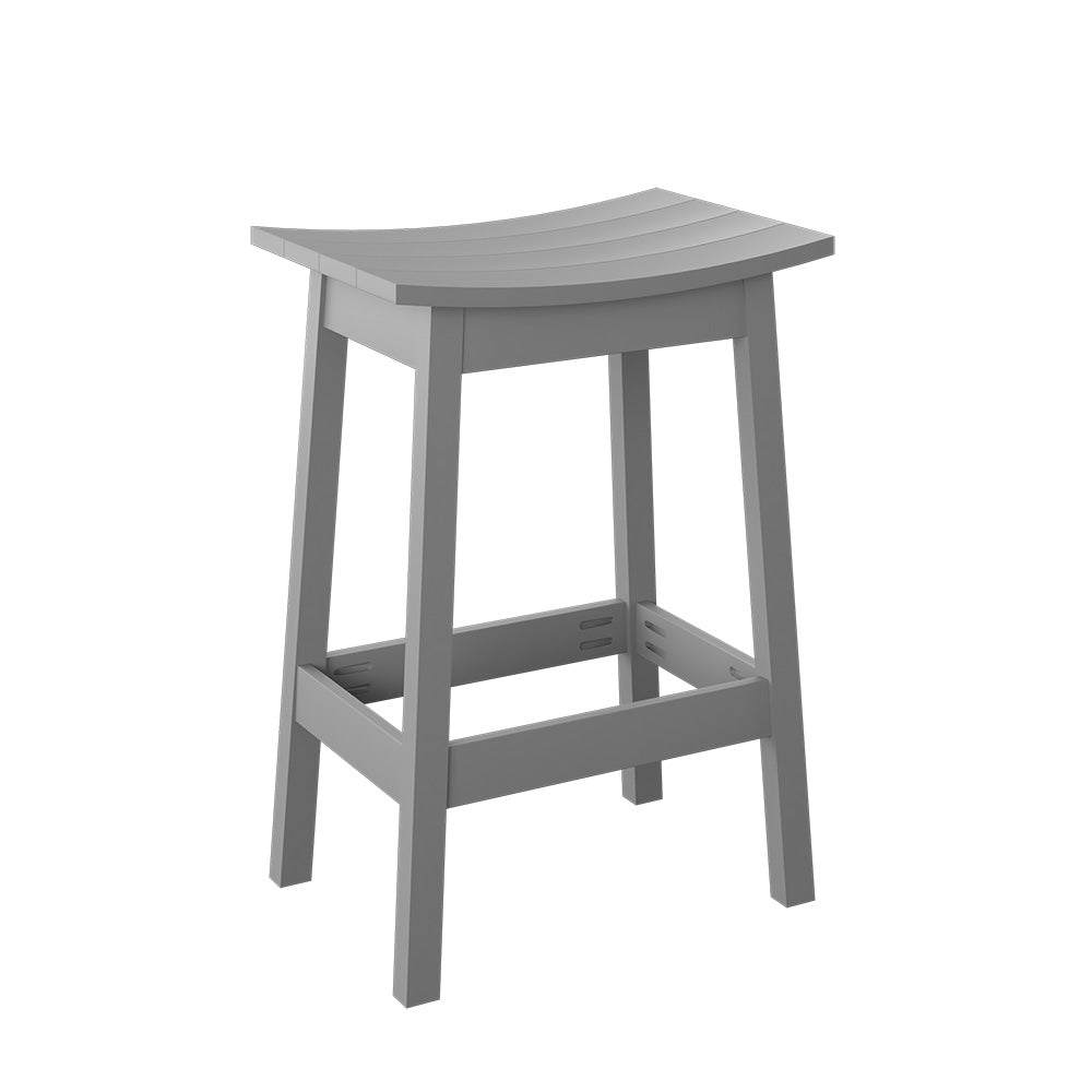 Polybird - Saddle Stool "Bar Height" Light Gray - P93-B-LG view 1