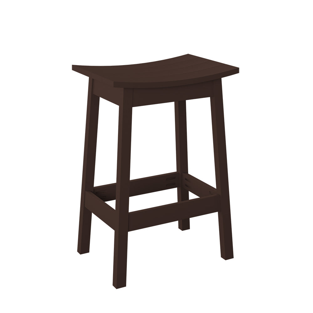 Polybird - Saddle Stool "Bar Height" Tudor Brown - P93-B-TB view 1