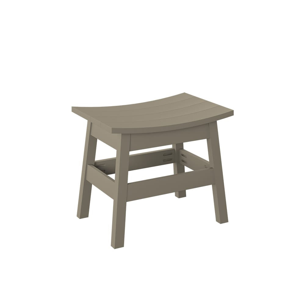 Polybird - Saddle Stool Weatherwood - P93-R-WW view 1