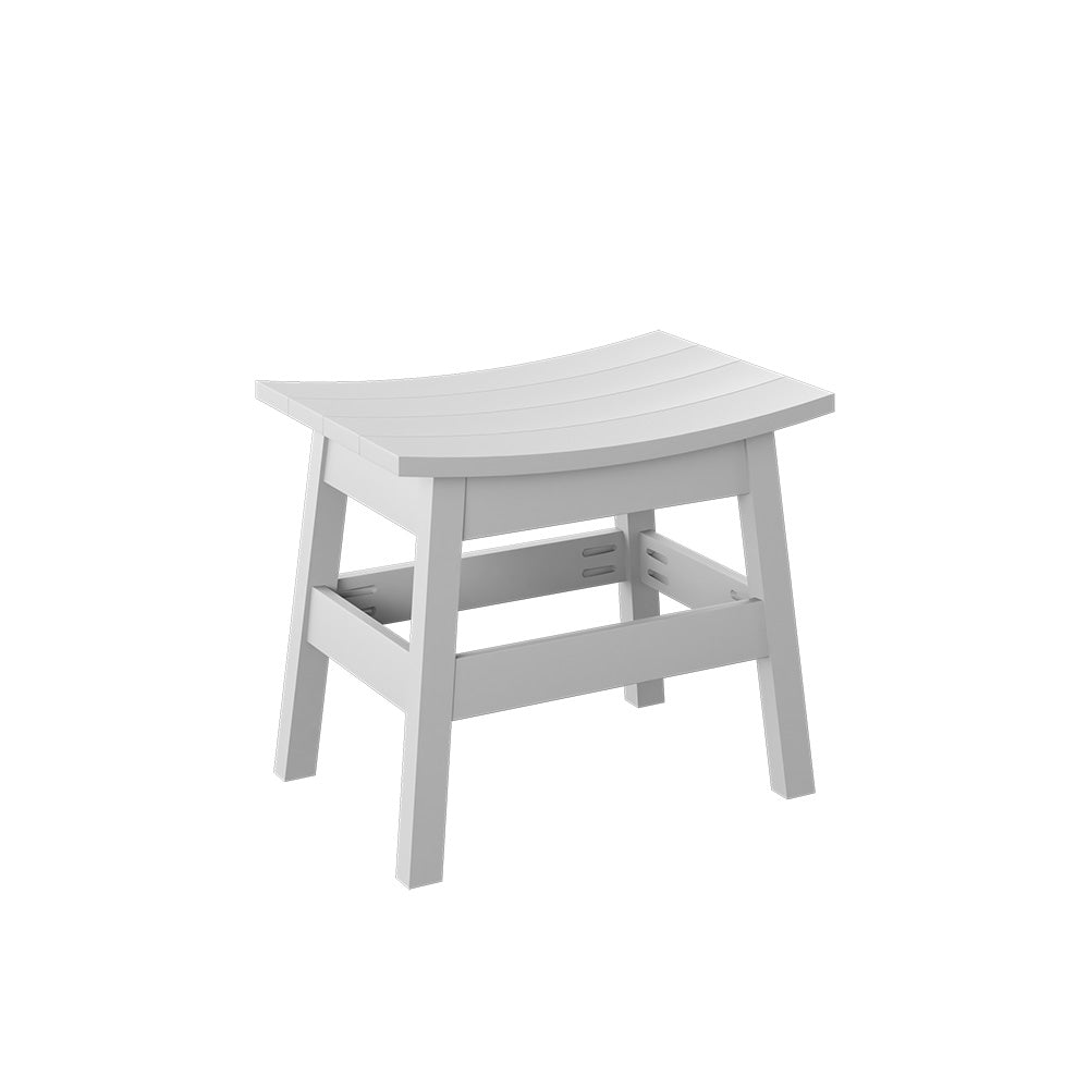Polybird - Saddle Stool White - P93-R-WT view 1