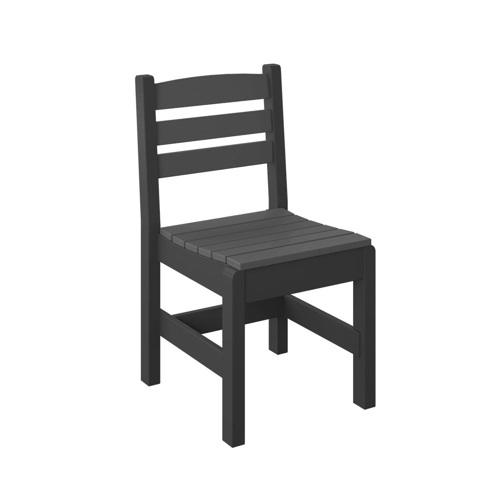 Polybird - Side Chair "Regular Height" Charcoal - P10-R-CH view 1