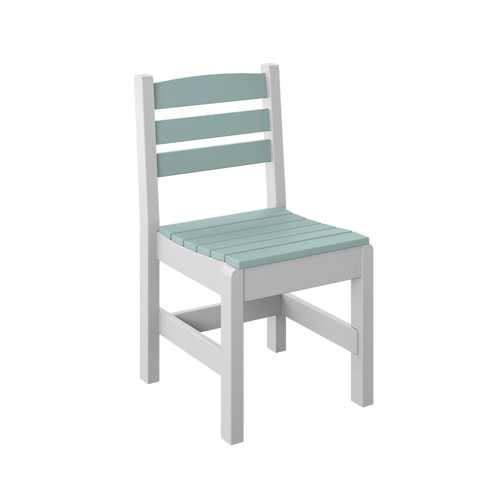 Polybird - Side Chair "Regular Height" Sage And White - P10-R-SG-WT view 1
