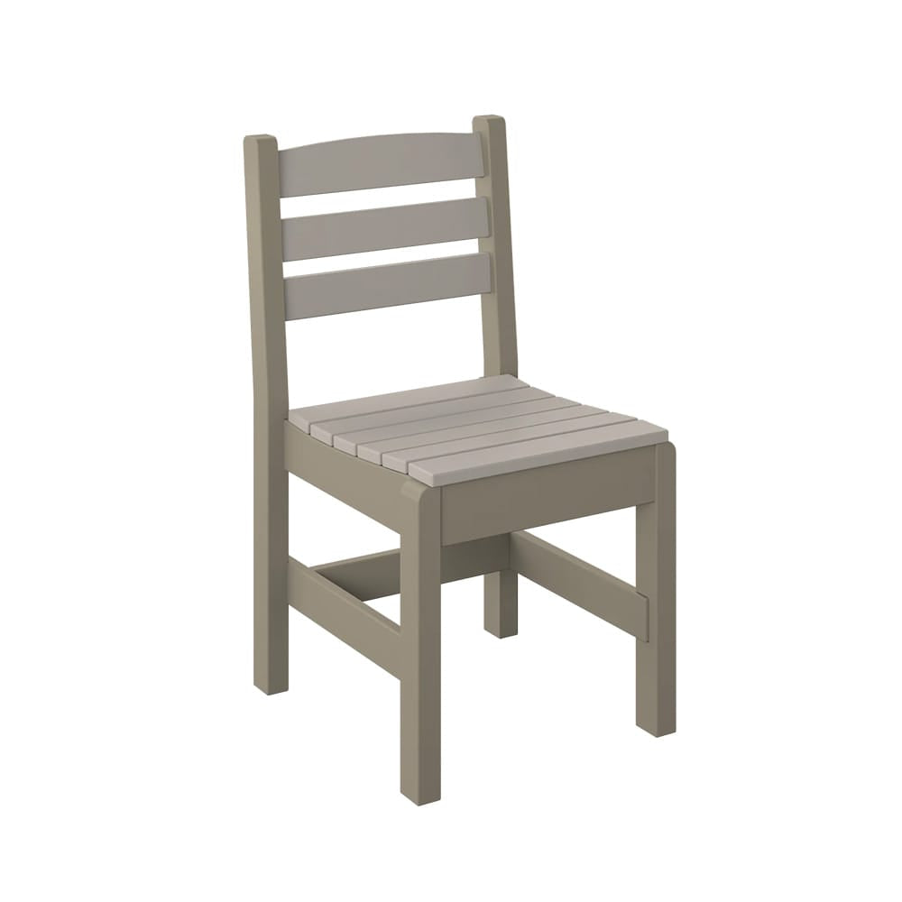 Polybird - Side Chair "Regular Height" Sand And Weatherwood - P10-R-SN-WW view 1