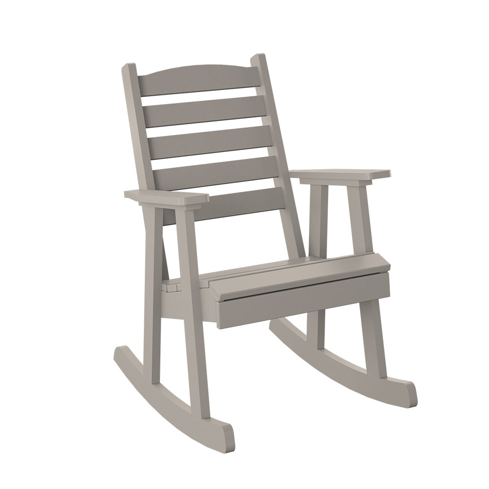 Polybird - Slat Back Rocking Chair Sand - P77-SN view 1