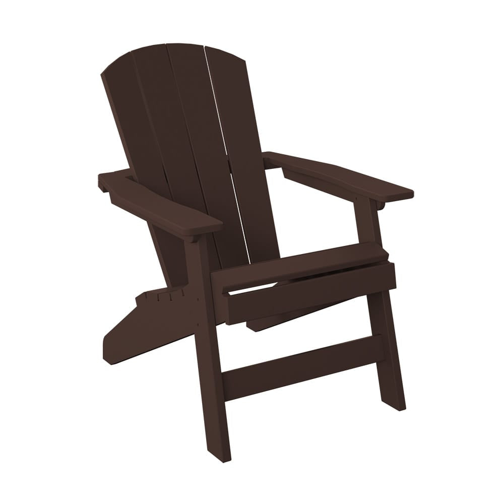 Polybird - Stationary Adirondack Chair Tudor Brown - P1-TB view 1