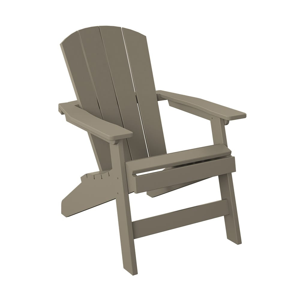 Polybird - Stationary Adirondack Chair Weatherwood - P1-WW view 1