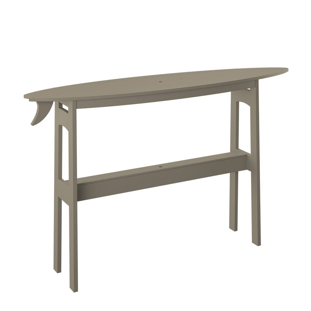 Polybird - Surfboard 72" Table Bar Height Weatherwood - P88-B-WW view 1