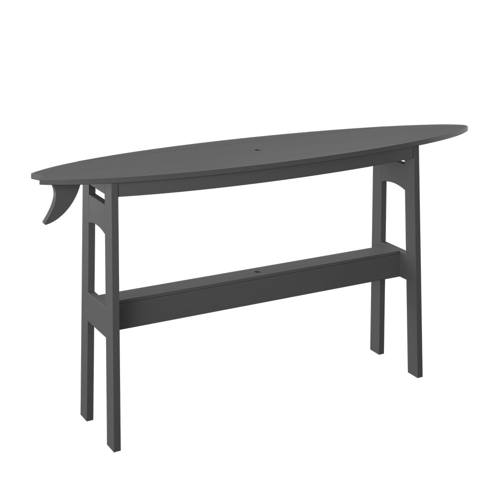 Polybird - Surfboard 72" Table Counter Height Charcoal - P88-C-CH view 1