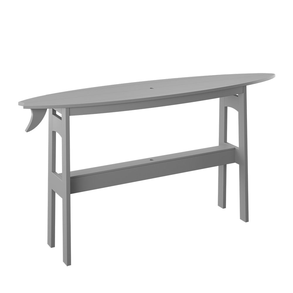 Polybird - Surfboard 72" Table Counter Height Light Gray - P88-C-LG view 1