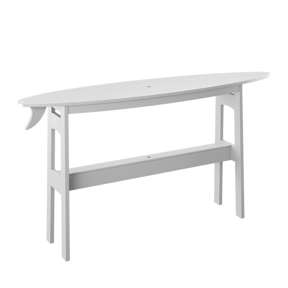 Polybird - Surfboard 72" Table Counter Height White - P88-C-WT view 1