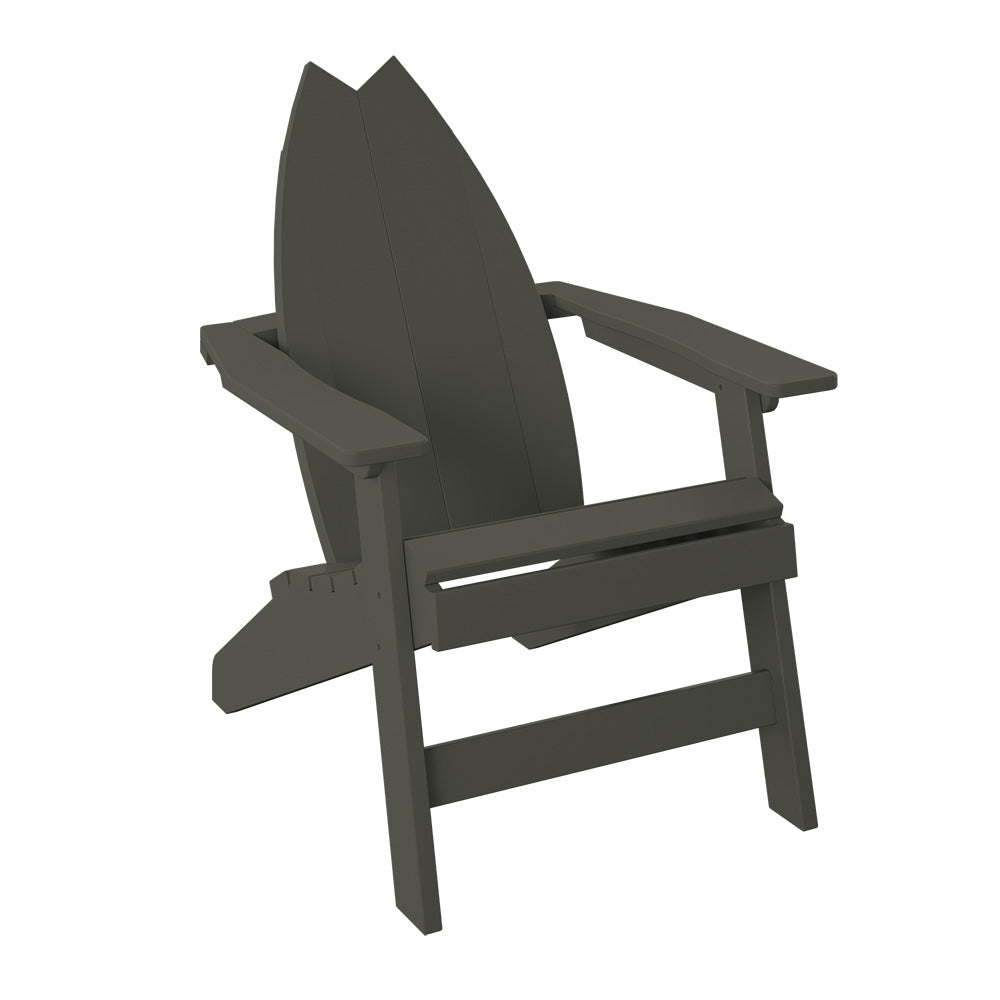 Polybird - Surfboard Adirondack-Tail Chair Coffee - P80-CF view 1