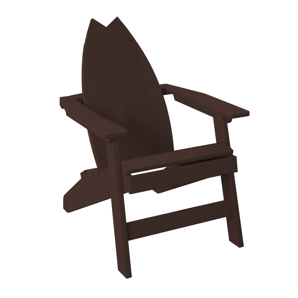 Polybird - Surfboard Adirondack-Tail Chair Tudor Brown - P80-TB view 1