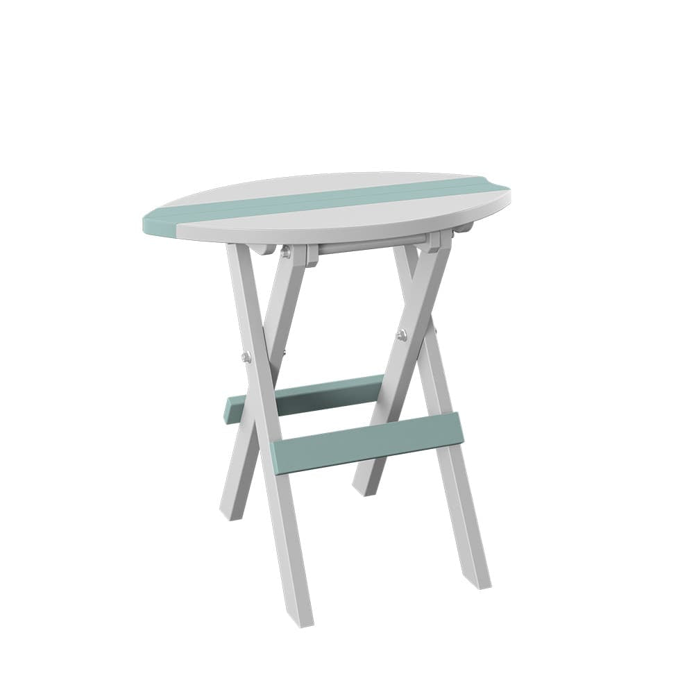 Polybird - Surfboard Balcony Table Sage And White - P90-SG-WT view 1