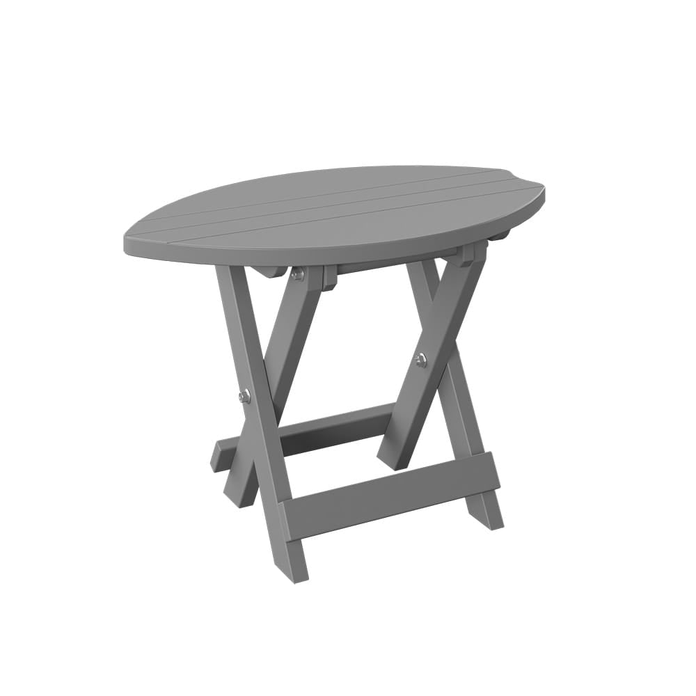 Polybird - Surfboard Folding End Table Light Gray - P89-LG view 1