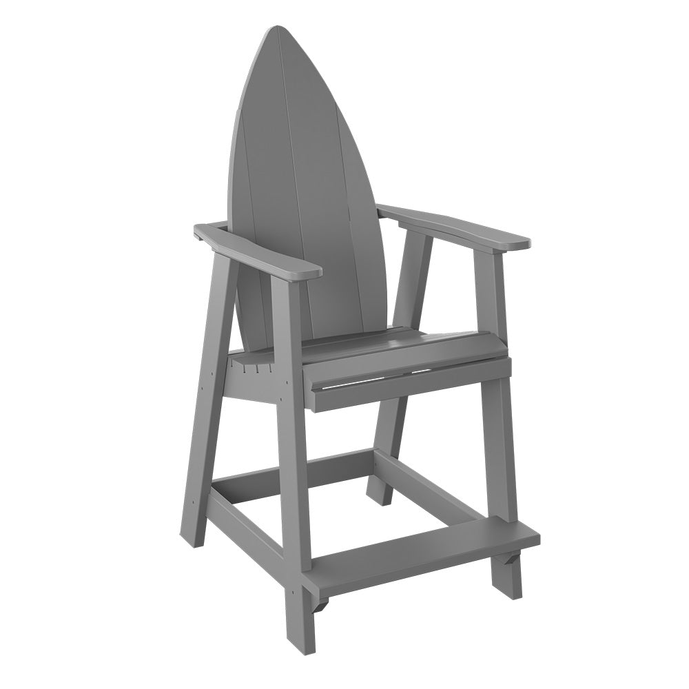 Polybird - Surfboard Nose Balcony Chair Light Gray - P83-LG view 1