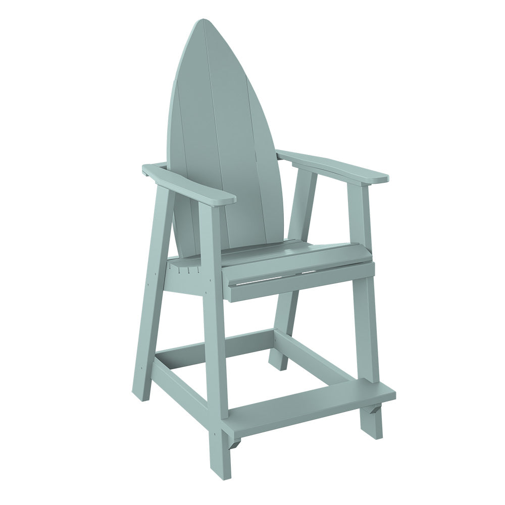 Polybird - Surfboard Nose Balcony Chair Sage - P83-SG view 1