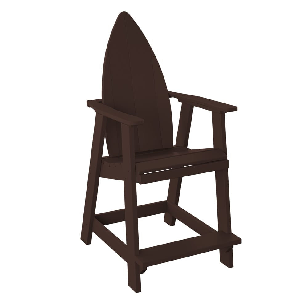 Polybird - Surfboard Nose Balcony Chair Tudor Brown - P83-TB view 1