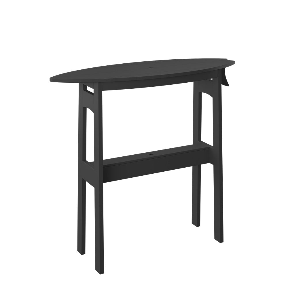 Polybird - Surfboard Table 48" Bar Height Black - P87-B-BK view 1