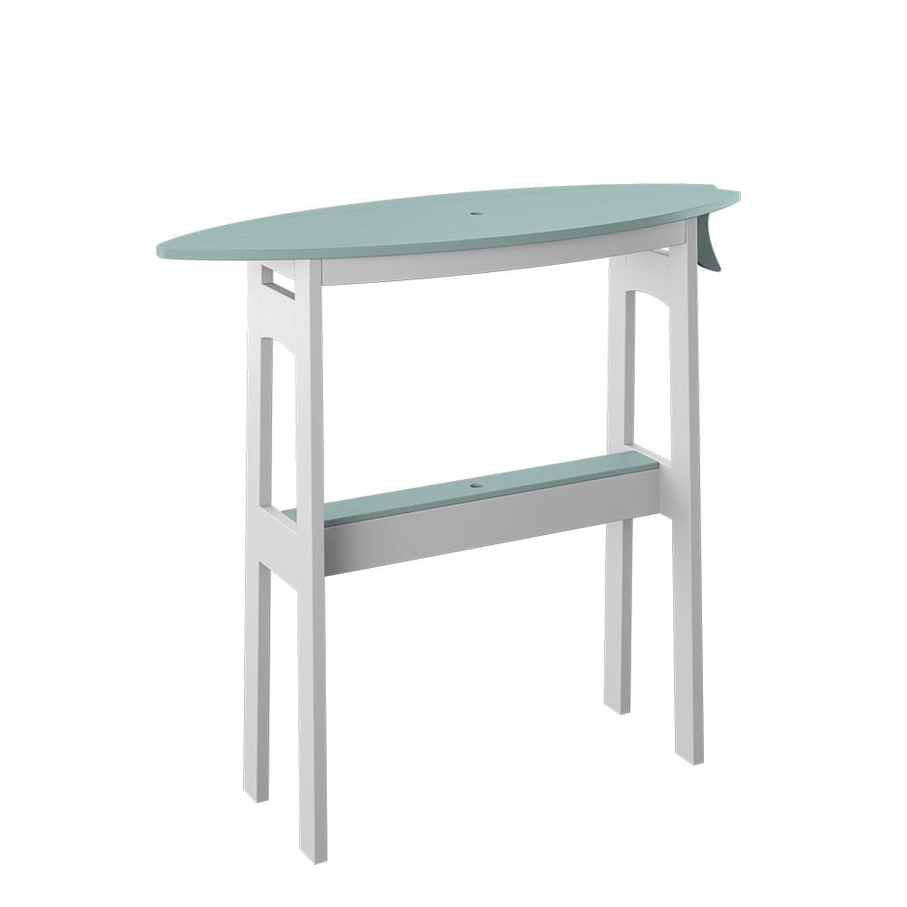Polybird - Surfboard Table 48" Bar Height Sage And White - P87-B-SG-WT view 1