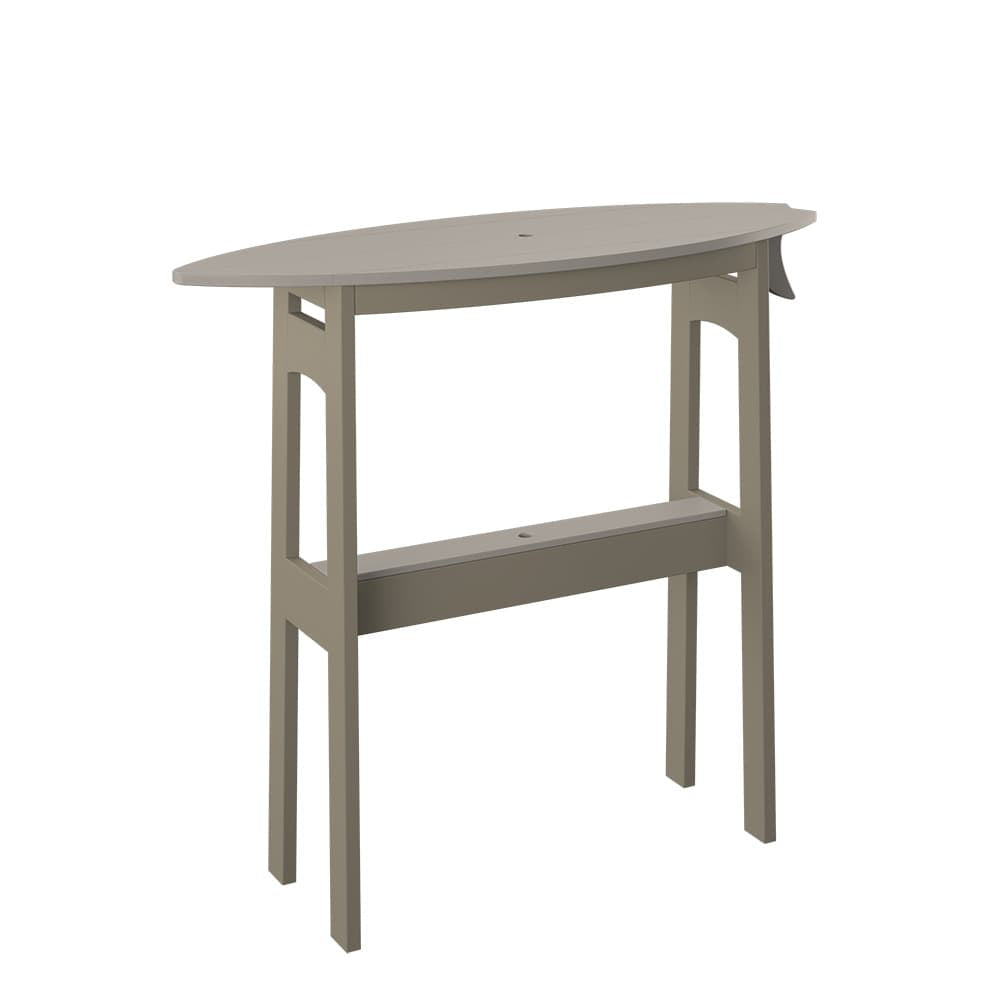 Polybird - Surfboard Table 48" Bar Height Sand And Weatherwood - P87-B-SN-WW view 1