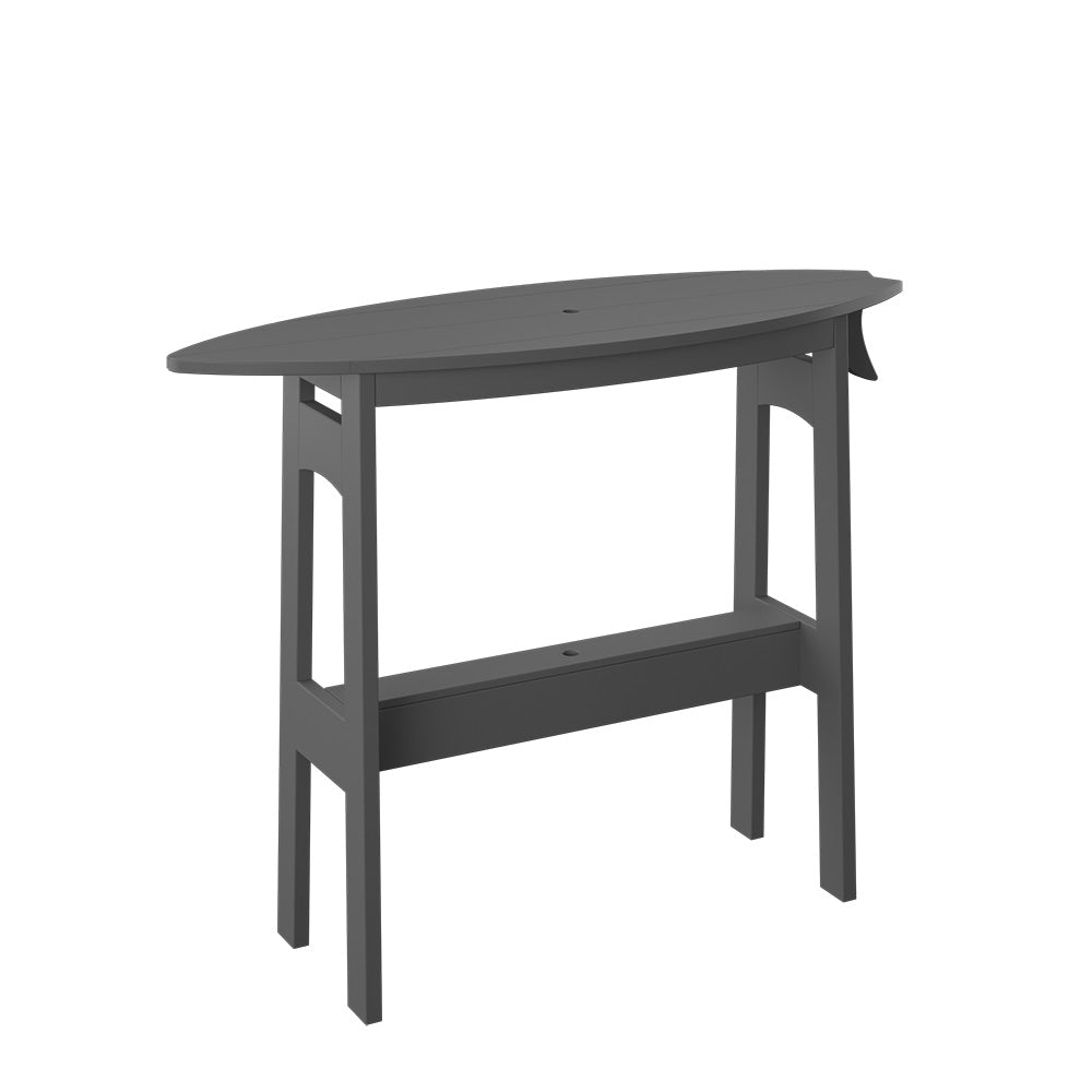 Polybird - Surfboard Table 48" Counter Height Charcoal - P87-C-CH view 1