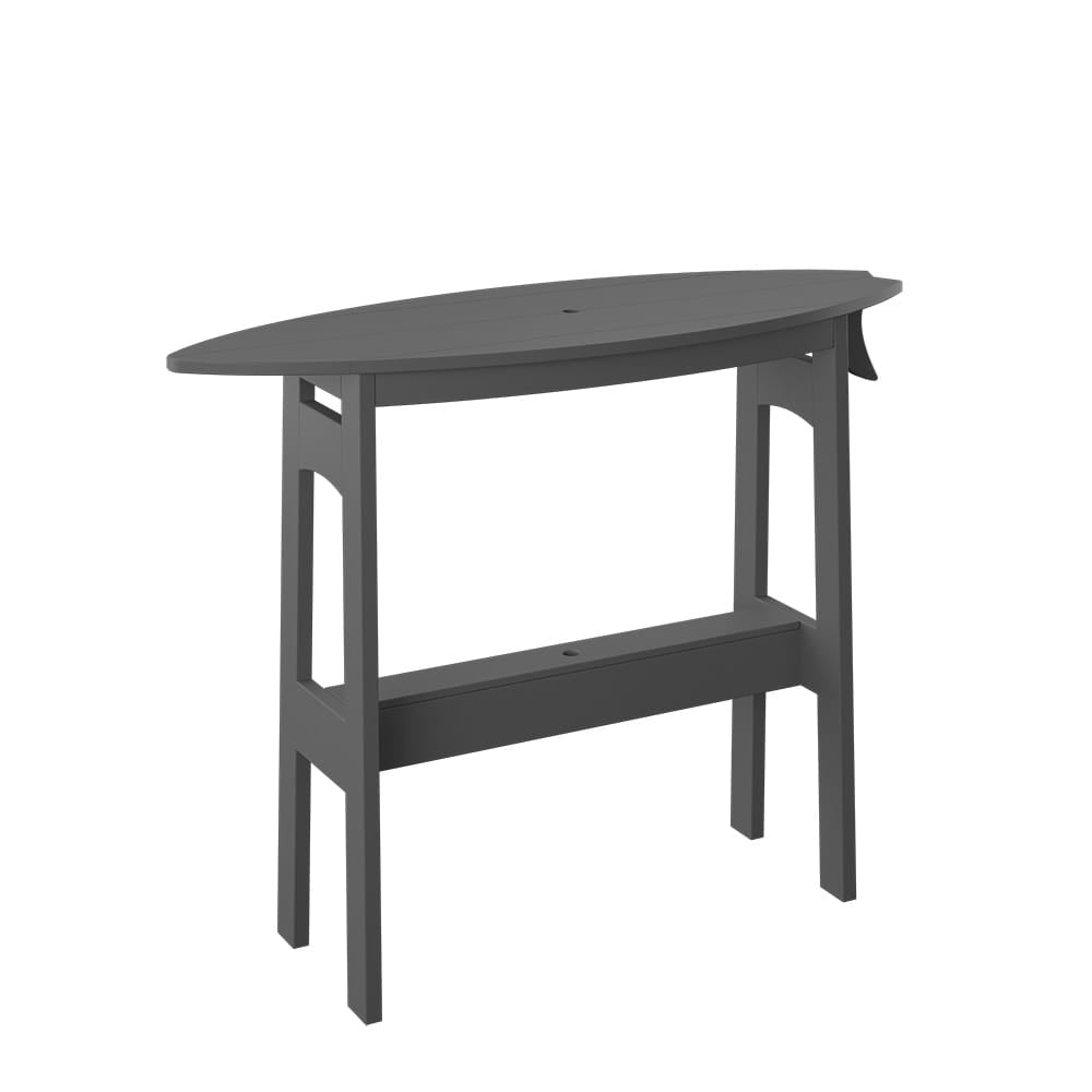 Polybird - Surfboard Table 48" Counter Height Charcoal - P87-C-CH view 1