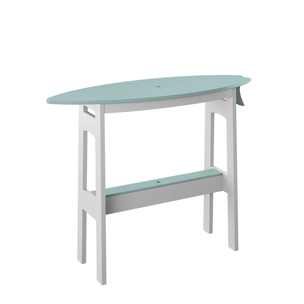 Polybird - Surfboard Table 48" Counter Height Sage And White - P87-C-SG-WT view 1
