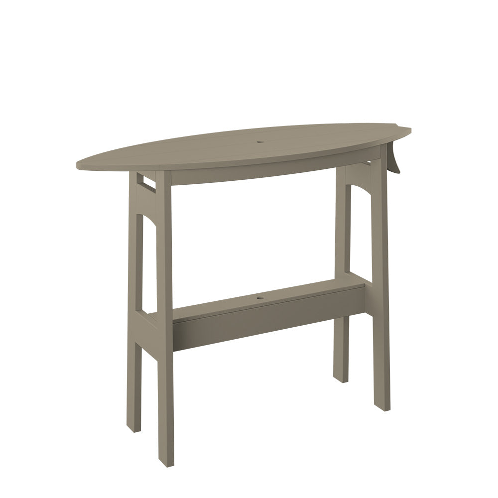 Polybird - Surfboard Table 48" Counter Height Weatherwood - P87-C-WW view 1