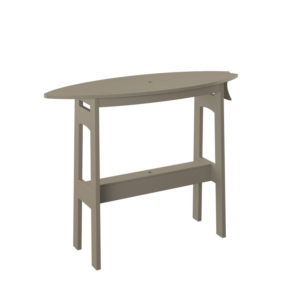 Polybird - Surfboard Table 48" Counter Height Weatherwood - P87-C-WW view 1