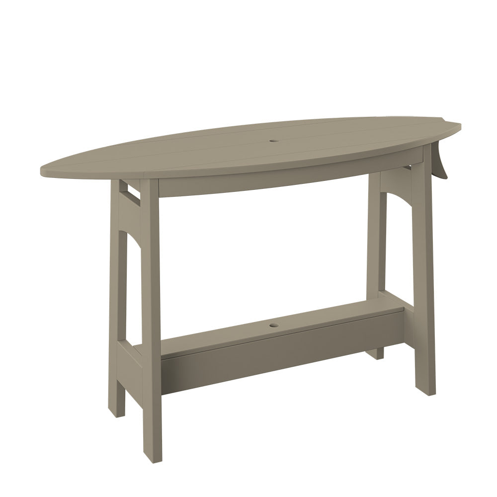 Polybird - Surfboard Table 48" Weatherwood - P87-R-WW view 1