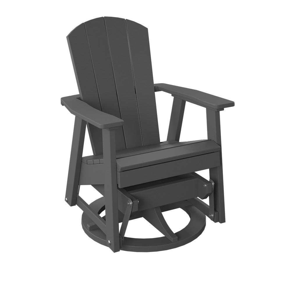 Polybird - Swivel Glider Charcoal - P39-CH view 1
