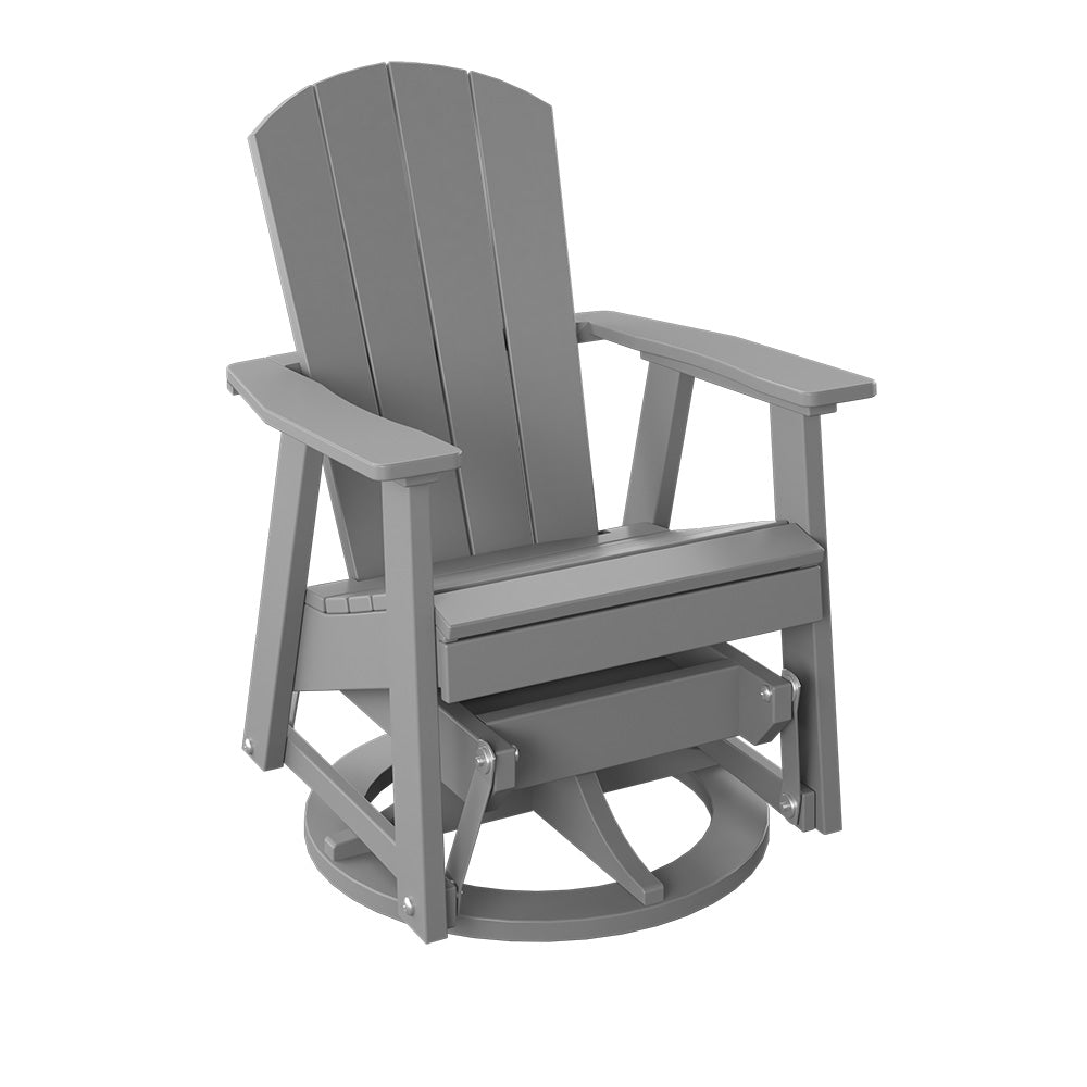 Polybird - Swivel Glider Light Gray - P39-LG view 1