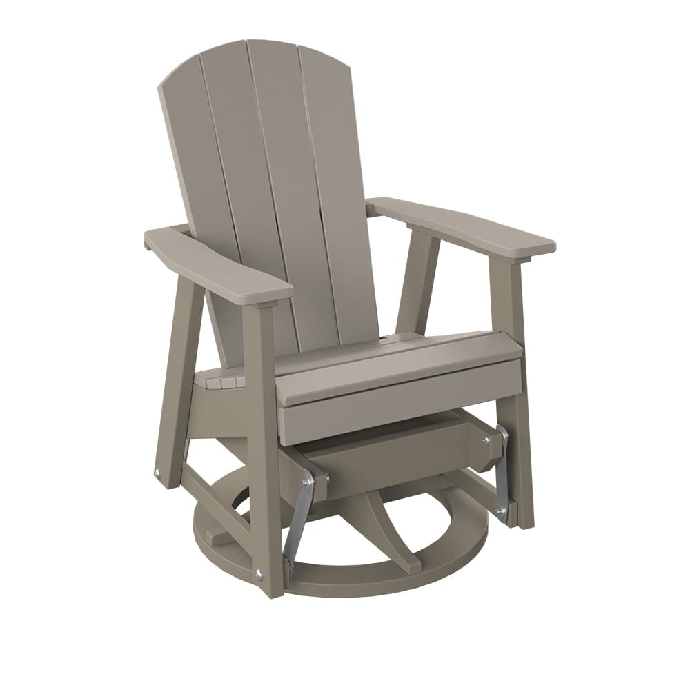 Polybird - Swivel Glider Sand And Weatherwood - P39-SN-WW view 1