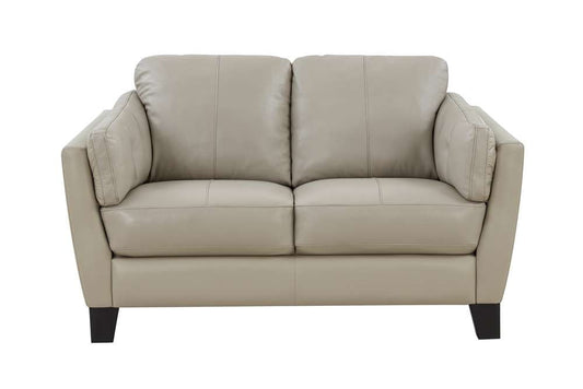 Porter Designs - Bergamo Top Grain Leather Loveseat, Cream - 02-189-02-4617 veiw 2