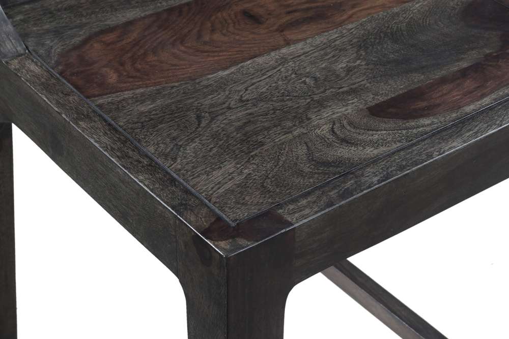 Porter Designs - Fall River Solid Sheesham Wood 24in Counter Height Dining Chair, Gray - 07-117-11-1404O veiw 6
