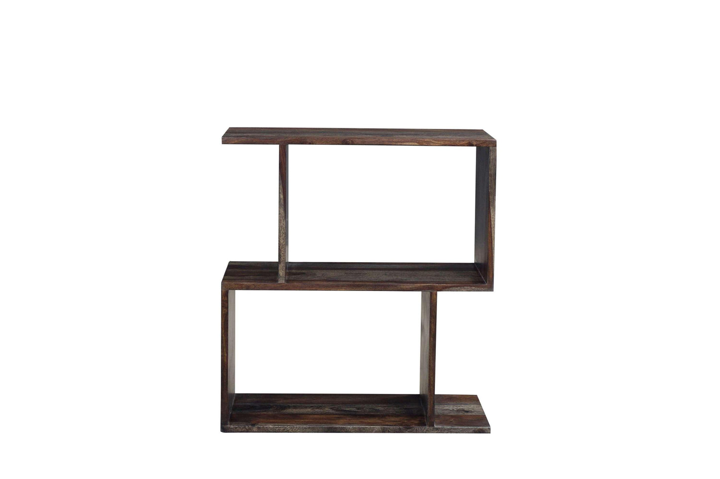 Porter Designs - Fall River Solid Sheesham Wood Bookcase, Gray - 10-117-01-4497 veiw 4