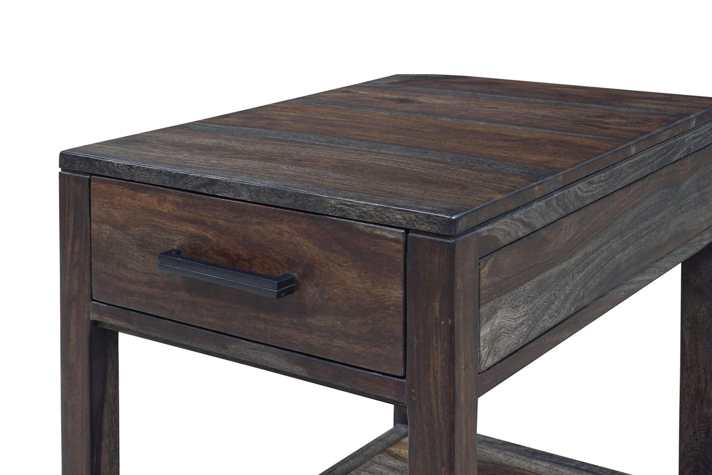 Porter Designs - Fall River Solid Sheesham Wood End Table, Natural - 10-117-01-4496 veiw 8