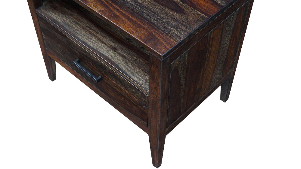 Porter Designs - Fall River Solid Sheesham Wood Nightstand, Gray - 04-117-04-4475 veiw 8