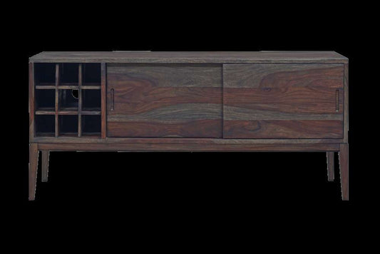 Porter Designs - Fall River Solid Sheesham Wood Sideboard, Gray - 07-117-30-4436 veiw 2