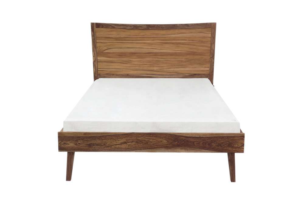 Porter Designs - Fusion Solid Sheesham Wood Queen Bed, Light Brown - 04-117-03B-6750N-KIT veiw 3