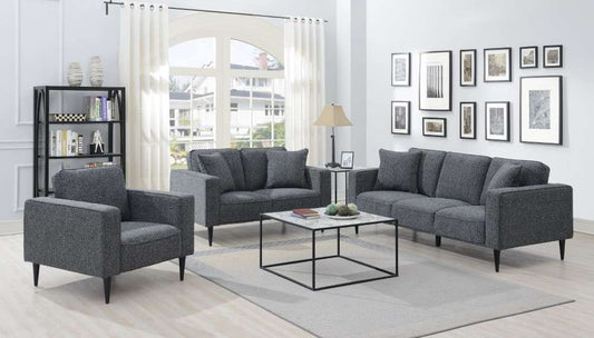 Porter Designs - Keaton Upholstered Loveseat, Gray - 01-33C-02-5401 veiw 2