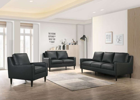 Porter Designs - Lazio High Quality Leather Chair, Black - 02-204C-03-5990 veiw 2