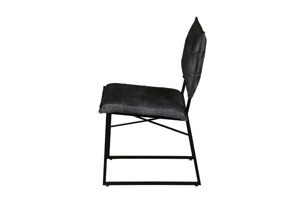 Porter Designs - Malin Top Quality Leather Dining Chair, Gray - 07-218-02-3407 veiw 3