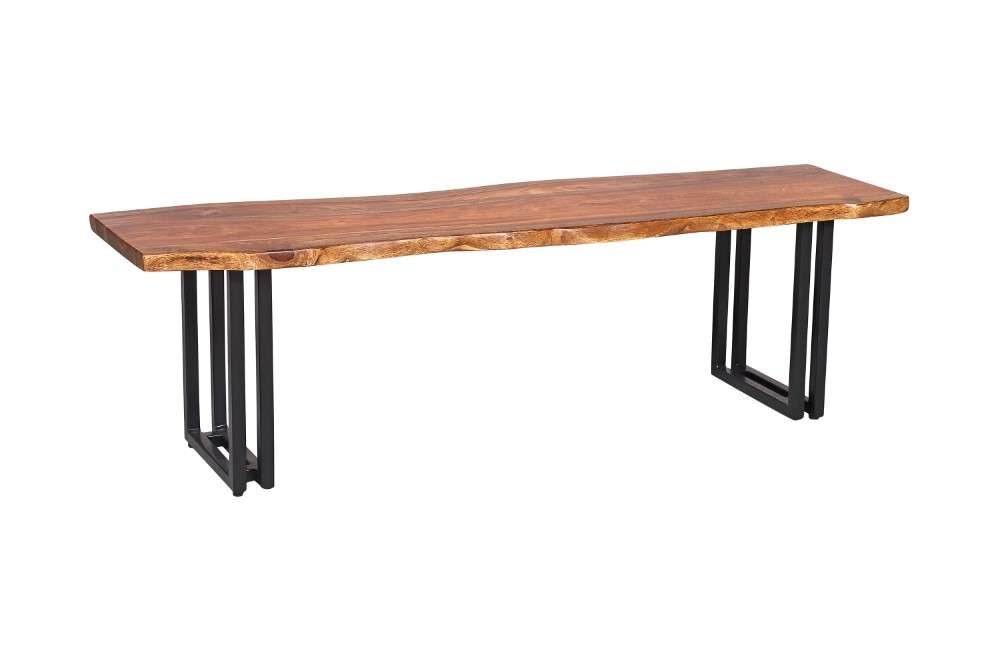 Porter Designs - Manzanita Live Edge Solid Acacia Wood Dining Bench, Brown - 07-196-13-BN58HW-KIT veiw 3