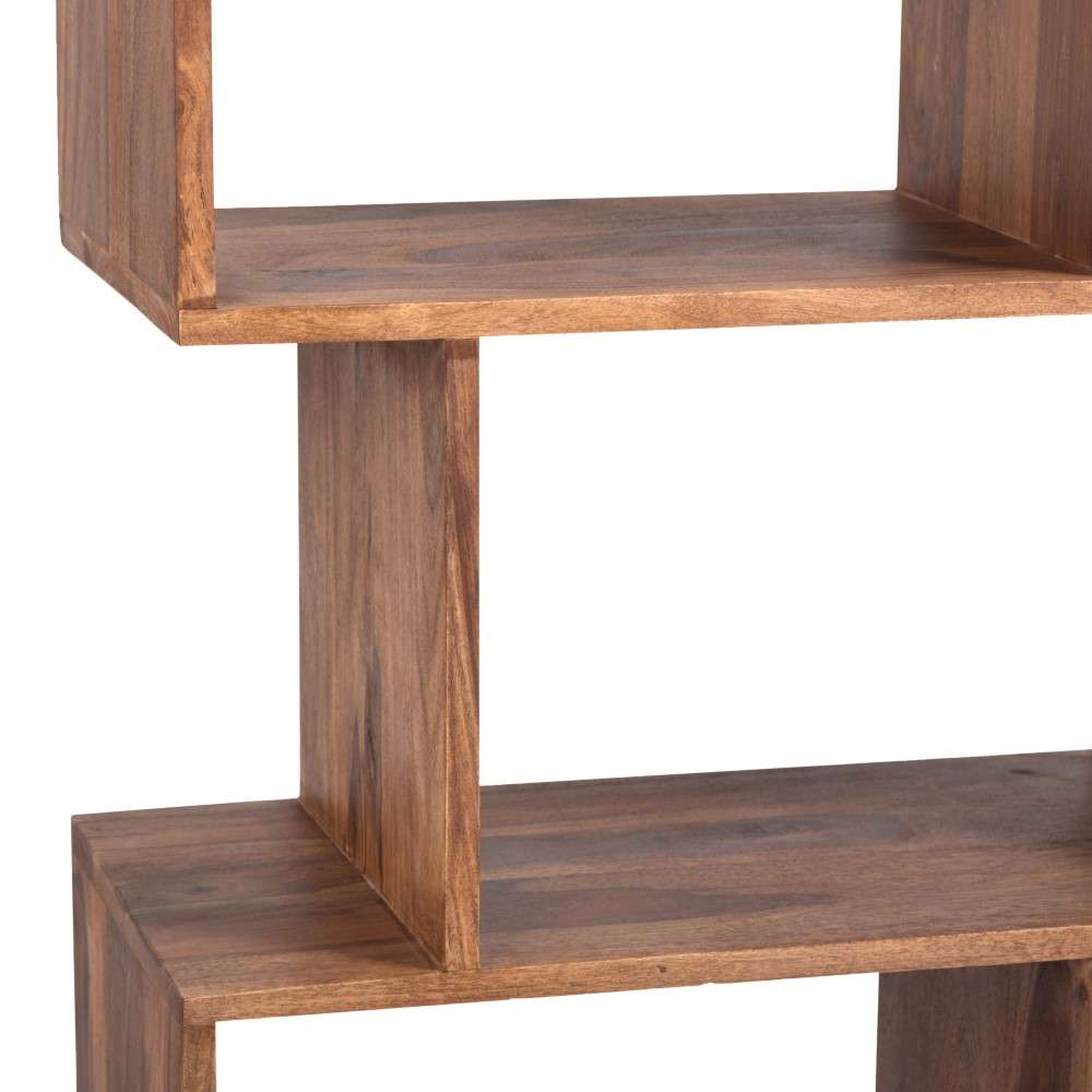 Porter Designs - Urban Solid Sheesham Wood 4 Shelf Bookcase, Natural - 10-117-01-8056 veiw 4