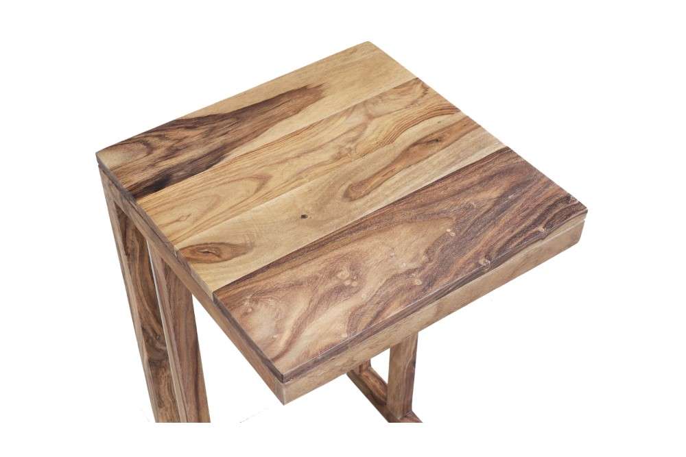 Porter Designs - Urban Solid Sheesham Wood End Table, Natural - 05-117-12-1436 veiw 4