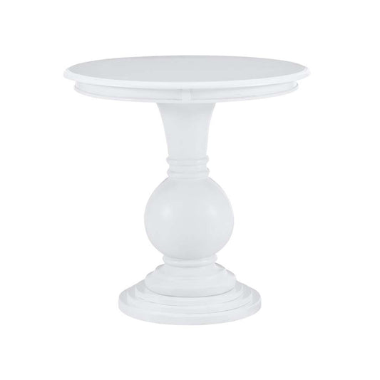 Powell Company - Adeline Round Accent Table White - D1431A21W veiw 2