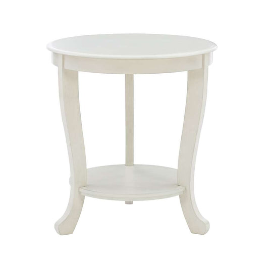 Powell Company - Aubert Accent Side Table, White - D1260A19W veiw 2